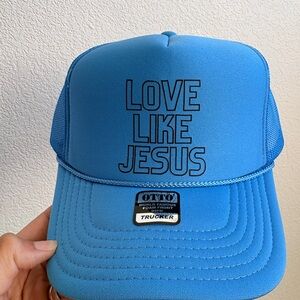 OTTO Blue "Love Like Jesus" Trucker Hat